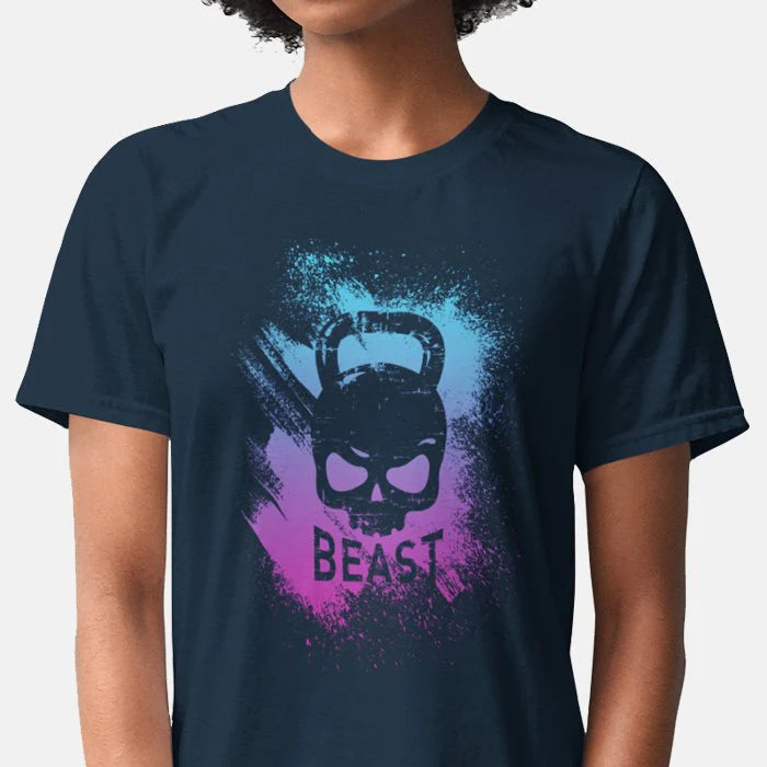 Colorful Skull Kettlebell Women's T-Shirt